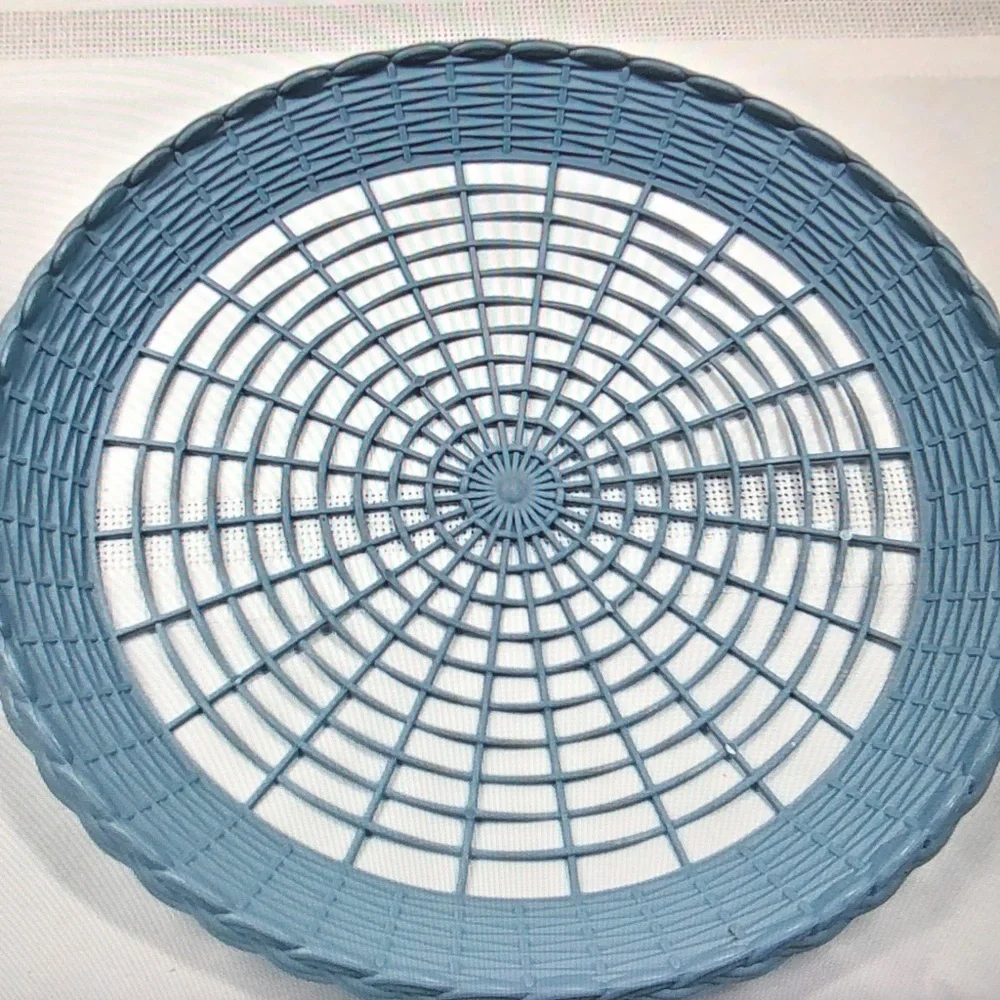 Sky Blue Woven Decorative Tray - Home Accents